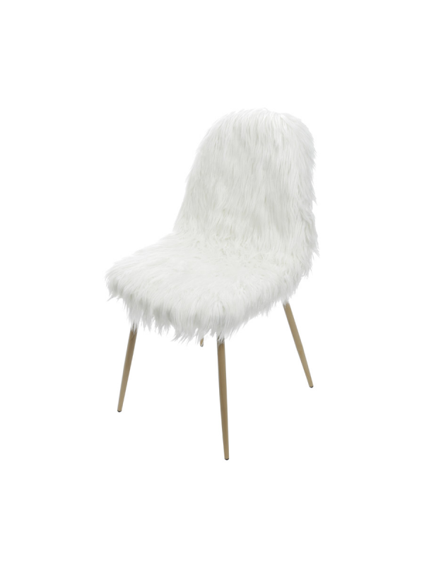 Cadeira Glamour Pelo Sintético Or Design 1115