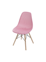 Cadeira Colmeia Base Madeira Jantar Or Design 1119