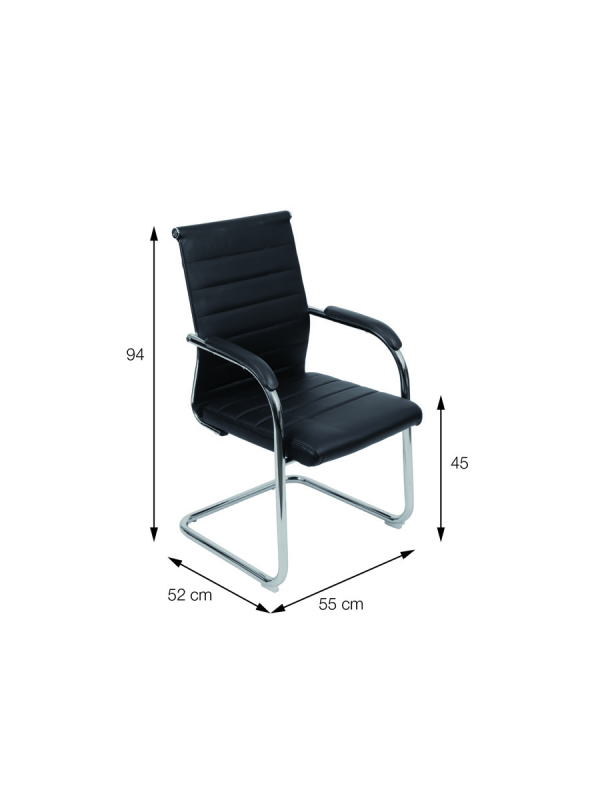 Cadeira Florença Office Giratória Or Design 3322 Fixa