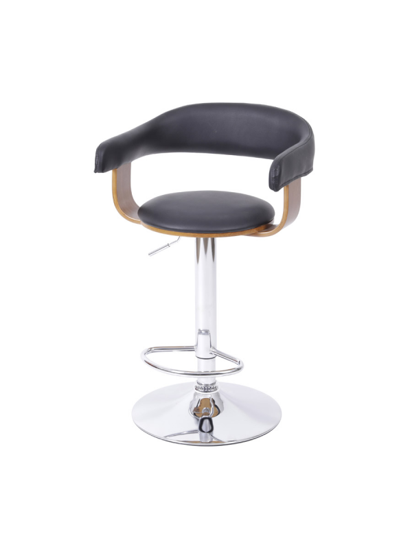 Banqueta Koya Base Metal Acolchoada Giratória Or Design 6651