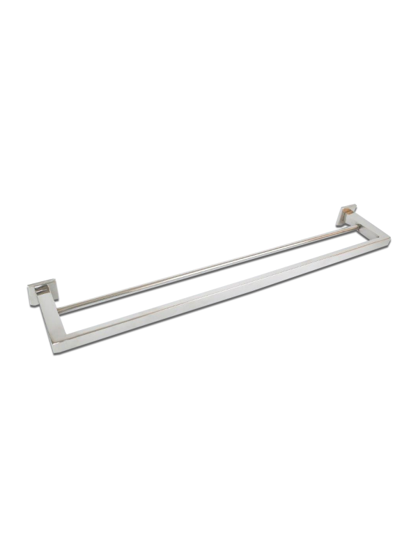 Toalheiro Duplo 60cm Gardenia Barra Chata 3/4 Inox Polido Toalheiro Duplo 60cm Gardenia Barra Chata 3/4 Inox Polido