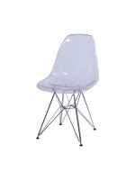 Cadeira Eiffel Policarbonato Base Metal Or Design 1101 PC