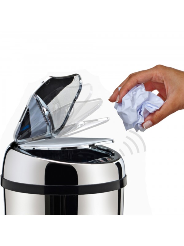 Lixeira Automática Inox 6 Litros Premium Sensor Banheiro Kzi