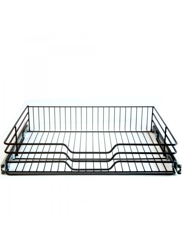 Gaveta Fruteira Deslizante Preta 370x110x450mm 2471 Jomer