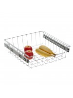 Gaveta Fruteira Deslizante Baixa Slim 270mm Cromada 2864 Schmitt
