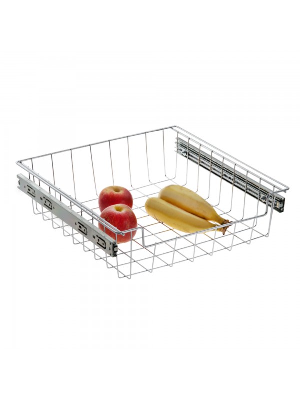 Gaveta Fruteira Deslizante Baixa Slim 270mm Cromada 2864 Schmitt