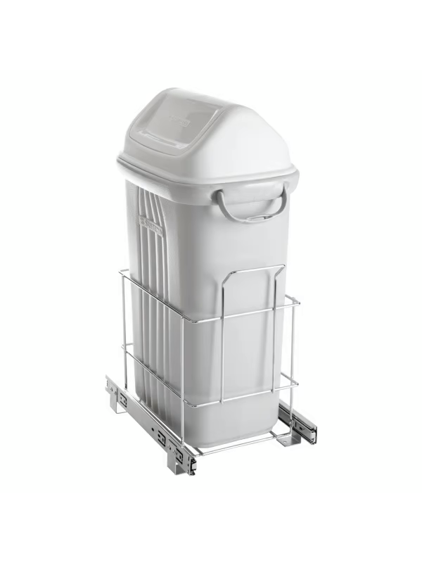 Lixeira Deslizante 30 Litros para Cozinha 7188 Cromado Lixeira Deslizante 30 Litros para Cozinha 7188 Cromado