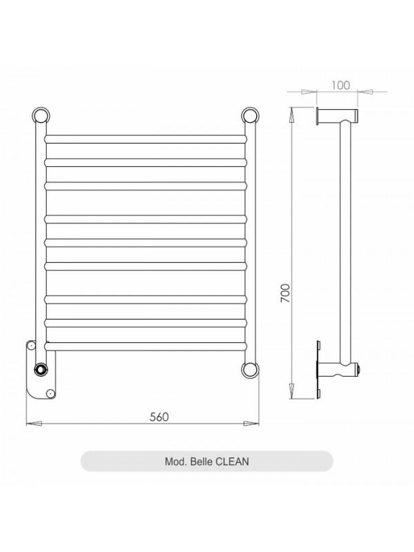 Aquecedor De Toalhas Térmico Aquece Belle Inox 304 Clean