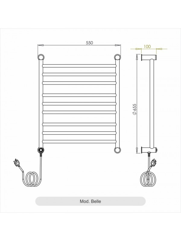 Aquecedor De Toalhas Térmico Aquece Belle Inox 304