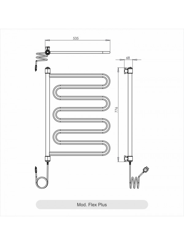 Aquecedor De Toalhas Térmico Aquece Flex Plus Branco