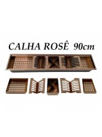 Calha Escorredor Rosê Embutir Úmida Inox 90cm Cal-008