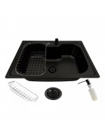 Cuba Gourmet Aço Inox Com Acessórios 60x42 Preta Cub-001-b