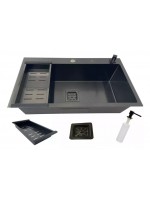 Cuba Gourmet Grande Aço Inox 304 Preta 78x45cm Cub-015