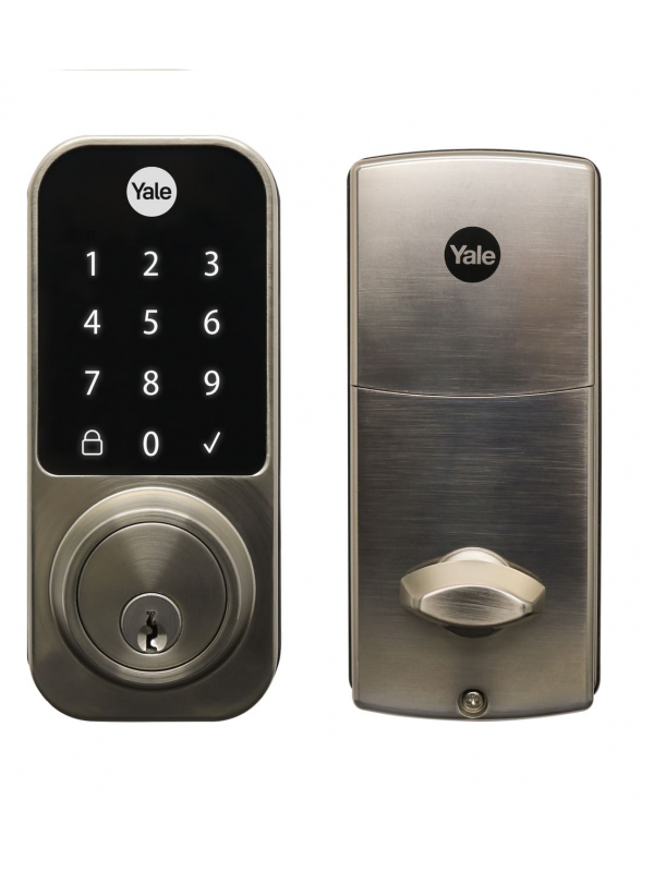 Fechadura Digital YDD 120 para porta Externa com Senha e chave - Trinco Lingueta Tubular