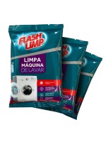 Limpa Máquina de Lavar Flash Limp 80g Sachê - Kit 3 Unidades Higienização Profunda