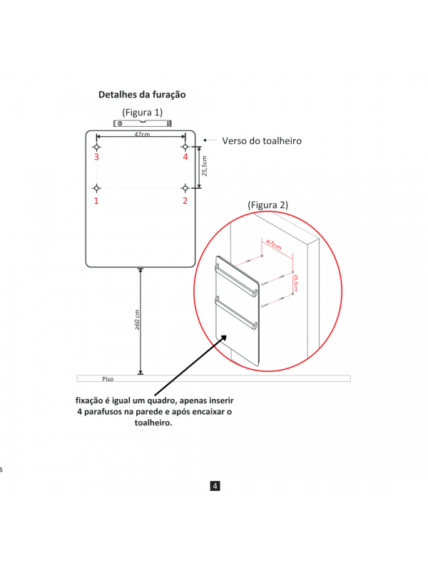 Toalheiro Térmico Elétrico Viero Flaza Vidro Preto - Aquecedor de Toalhas e Ambientes - 110V