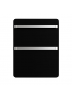Toalheiro Térmico Elétrico Viero Flaza Vidro Preto - Aquecedor de Toalhas e Ambientes - 220V