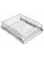 Gaveta Fruteira Deslizante Cromada 670x125x465mm Mód 700mm 7253