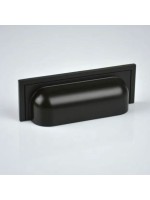 Puxador Plymouth Preto Fosco - 80mm - Zen Design