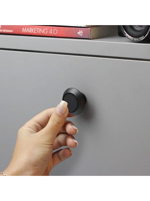 Puxador Disk Ponto - Preto Fosco - Zen Design
