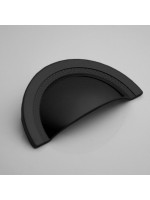 Puxador Shell 48mm Preto Fosco - Zen Design