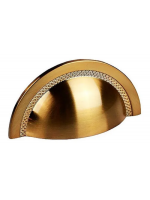 Puxador Shell 64mm Red Gold Escovado Zen Design