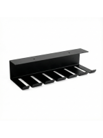 Suporte Organização Cabos Fios Elite Preto Fosco 0755