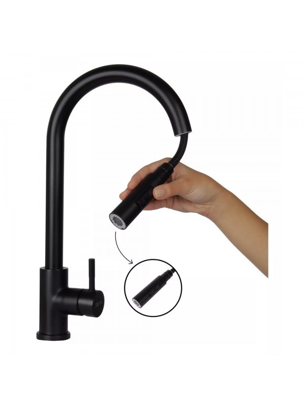 Torneira Gourmet Touch Sensível Ao Toque Preto Black TOR-014 