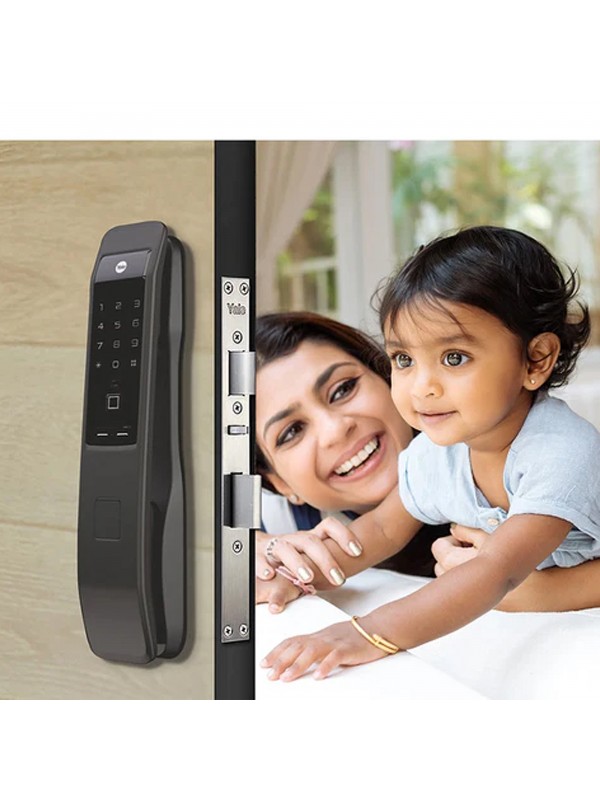 Fechadura Digital Yale YMI 70A Push-Pull | Biometria, Senha e Chave | Segurança Premium
