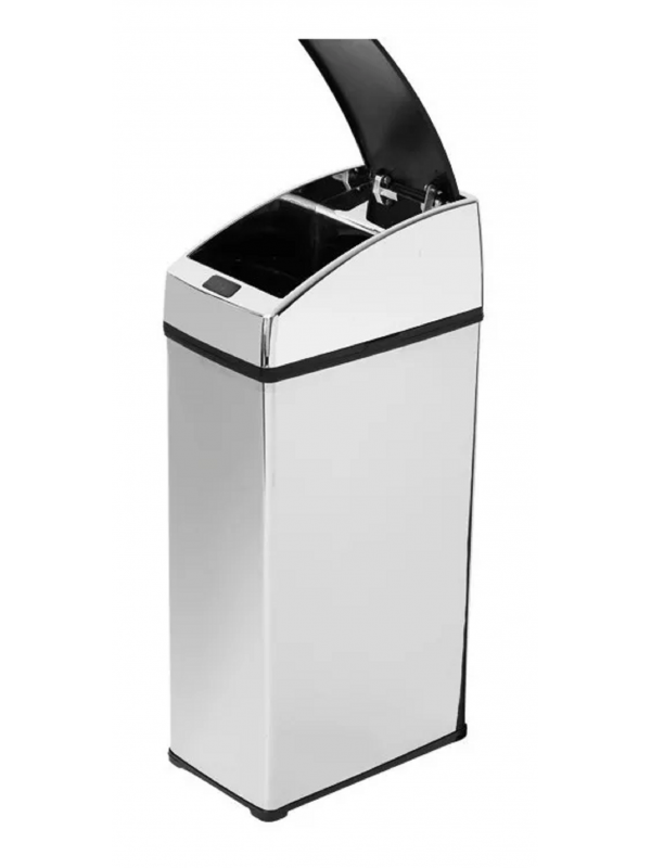 Lixeira Automática Com Sensor Inox Polido 3 Lts Litros Quadrada