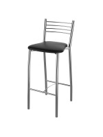 Banqueta Cozinha Cromada Milano Média 60cm - Flape