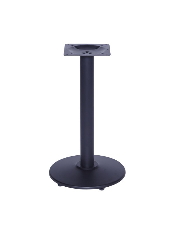 Base De Mesa Preta Em Aço Para Tampos De Até 100cm Or 2206