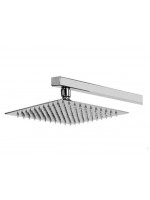 Chuveiro 30×30 Slim Inox com Braço 40 cm Solar Gás