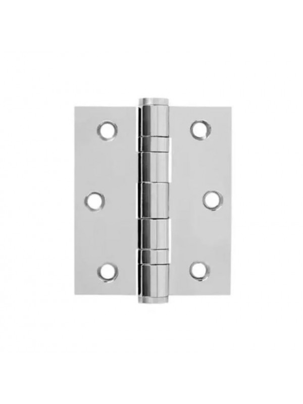 Dobradiça P Porta C/ Rolamento 3½x3 Inox Polido 
