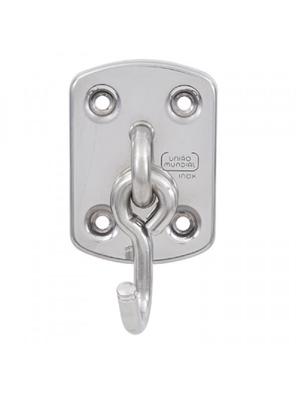 Gancho de Rede em Inox Suporta 120kg - Par