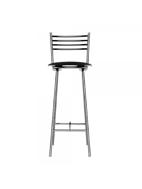 Banqueta Cozinha Cromada Redonda Ibiza Alta 70cm - Flape