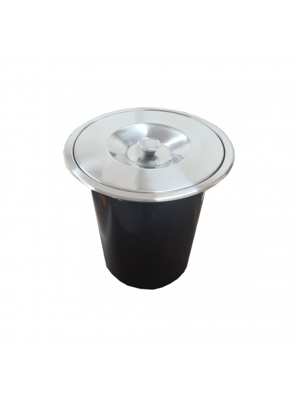 Lixeira de Embutir 5 Litros Tampa Inox Polido - Kzi