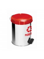 Lixeira com Pedal em Aço Inox para Coleta Seletiva 100 Litros - Veja as cores disponíveis!