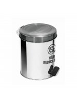 Lixeira com Pedal em Aço Inox para Coleta Seletiva 20 Litros - Veja as cores disponíveis!