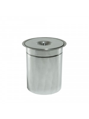 Lixeira de Embutir Inox - 03 Litros