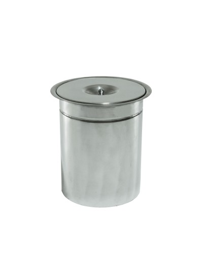 Lixeira de Embutir Inox - 03 Litros
