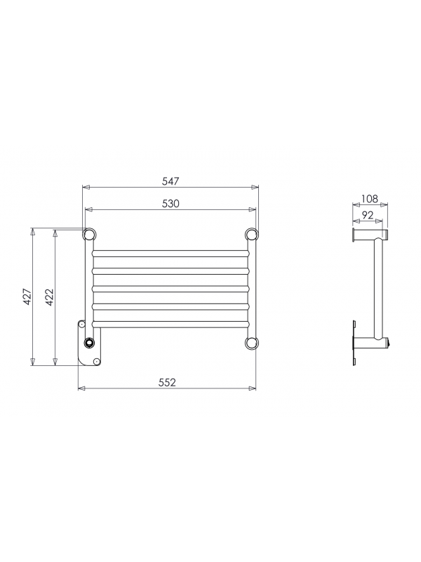 Aquecedor De Toalhas Térmico Aquece Dream Inox 304 Clean