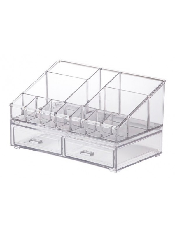 Organizador de Maquiagem Elegance Paramount Cristal 1091 - 14 Divisórias p/ Bancada