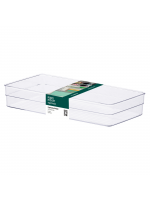 Organizador de Gaveta Baixo Diamond Cristal Paramount 30cm - Transparência e Estilo