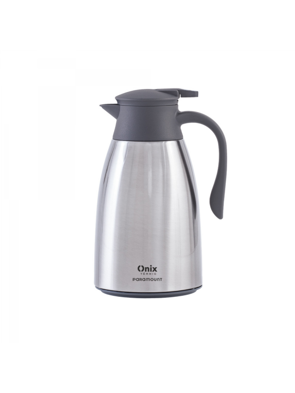 Garrafa Térmica Inox 1L Paramount | Ampola de Vidro | Gatilho Anti-Vazamento Café/Chá