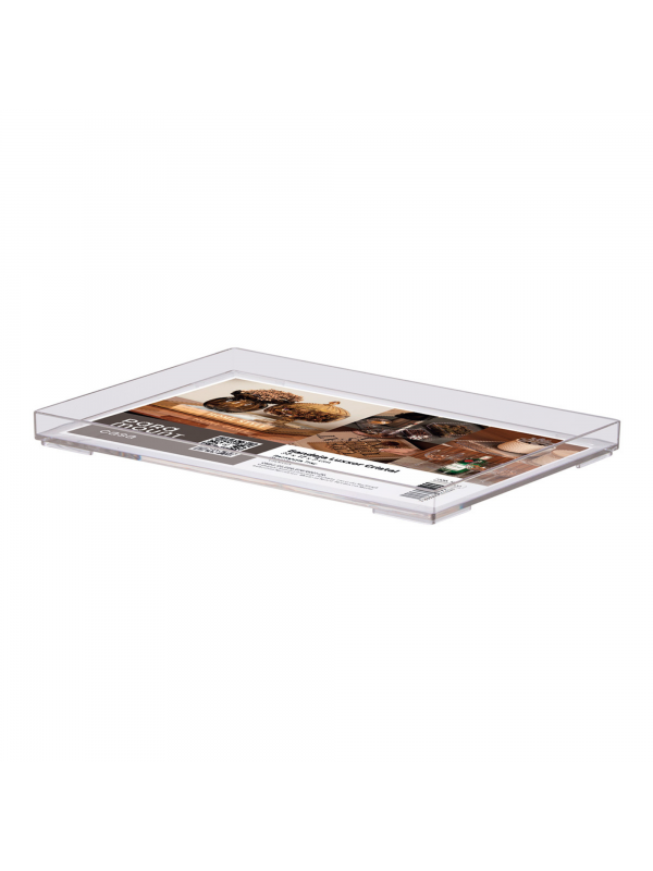 Bandeja Retangular Cristal Paramount 1639 | Organizadora Multiuso para Penteadeira e Café Bandeja Retangular Cristal Paramount 1639 | Organizadora Multiuso para Penteadeira e Café