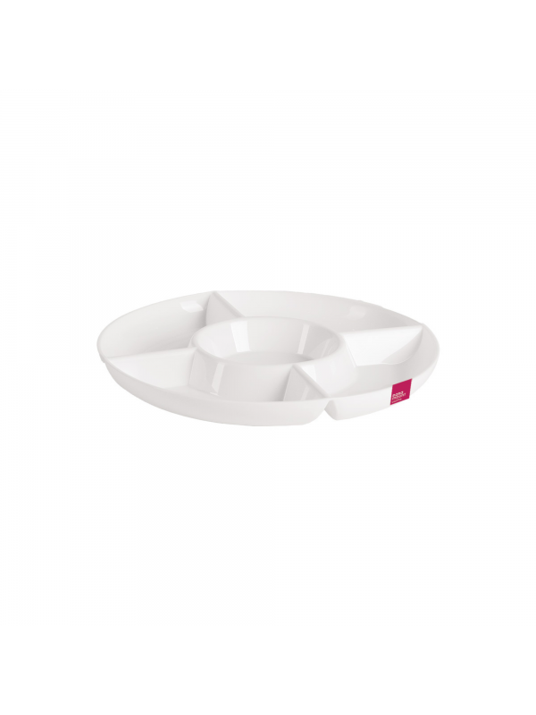 Petisqueira Redonda 5 Divisões Le Chef Paramount – Bandeja de Frios e Petiscos 28cm Petisqueira Redonda 5 Divisões Le Chef Paramount – Bandeja de Frios e Petiscos 28cm