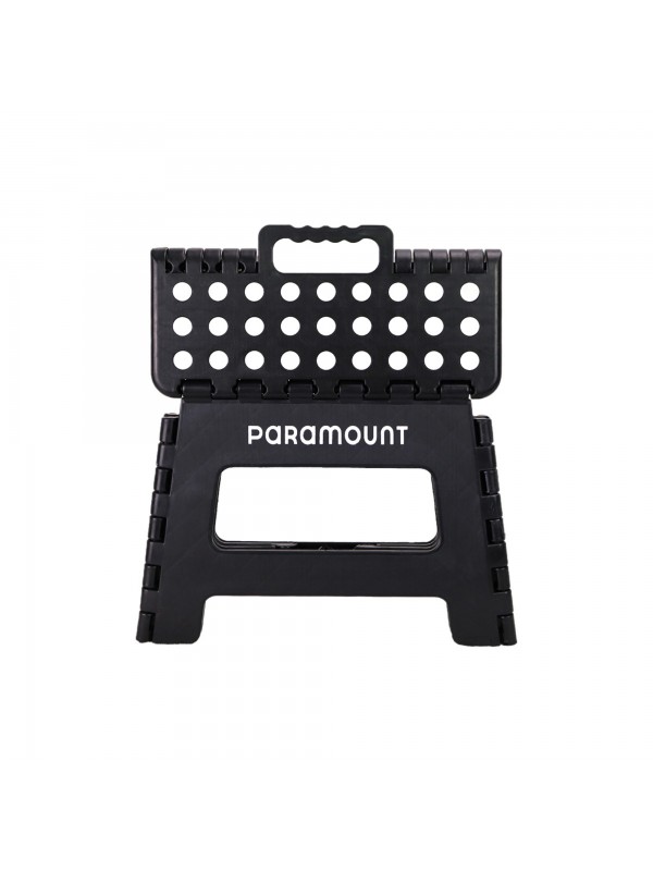 Banqueta Dobrável Antiderrapante Preta Paramount | Auxiliar 22cm | Compacta e Segura Banqueta Dobrável Antiderrapante Preta Paramount | Auxiliar 22cm | Compacta e Segura