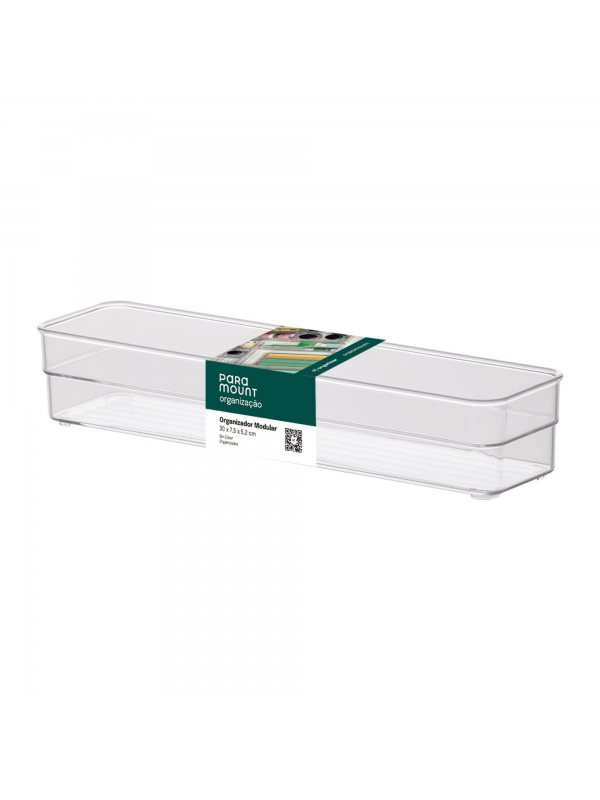 Organizador Gaveta Diamond Cristal Longo Paramount 936 | Talheres Utensílios Maquiagem