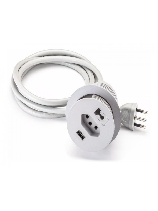Passa Fio com Tomada e USB – Renna